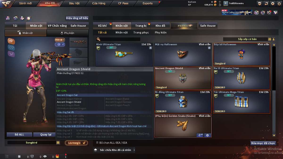 shop acc cf uy tin gia re